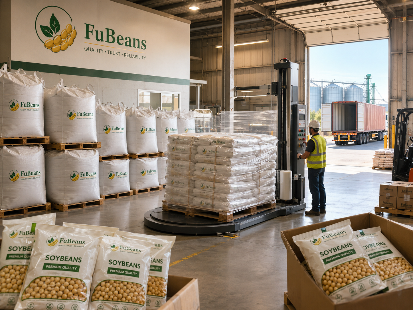 FuBeans サービス地域と出荷統合作業